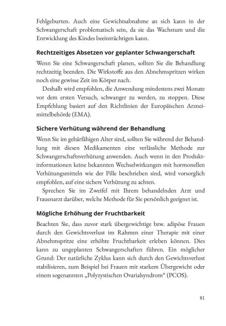 Beispieltext 3 Beispielseite aus dem Ratgeber Abnehmspritzen – Alltagstipps zur Therapiebegleitung